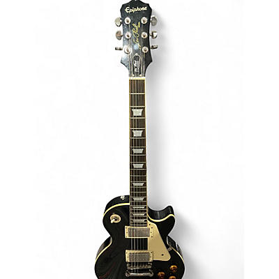 Used Epiphone Les Paul Standard Ebony Solid Body Electric Guitar