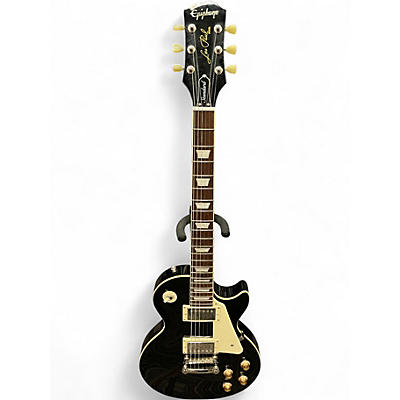 Used Epiphone Les Paul Standard Ebony Solid Body Electric Guitar