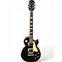 Used Epiphone Les Paul Standard Ebony Solid Body Electric Guitar Ebony