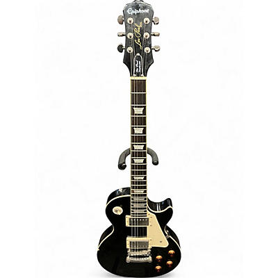 Used Epiphone Les Paul Standard Ebony Solid Body Electric Guitar
