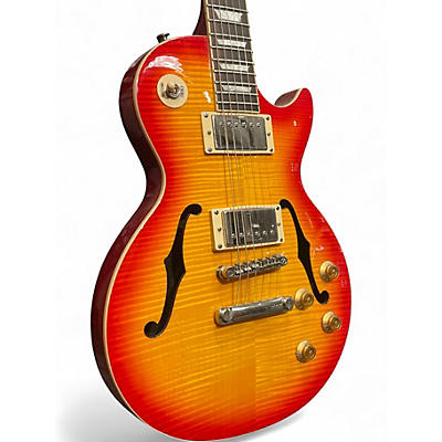 Used Epiphone Les Paul Standard Florentine Pro Cherry Sunburst Hollow Body Electric Guitar