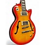 Used Epiphone Les Paul Standard Florentine Pro Cherry Sunburst Hollow Body Electric Guitar Cherry Sunburst