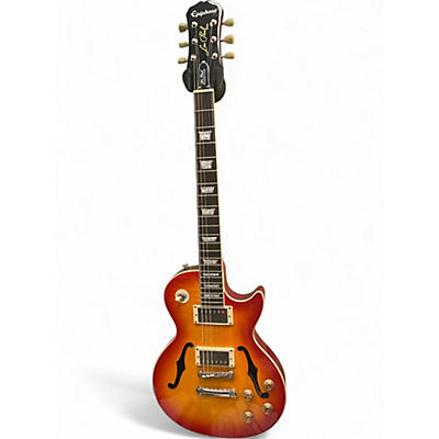 Used Epiphone Les Paul Standard Florentine Pro FADED CHERRY BURST Hollow Body Electric Guitar