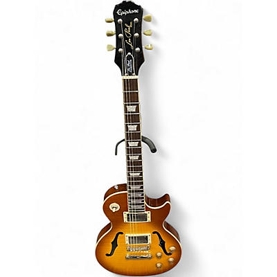 Used Epiphone Les Paul Standard Florentine Pro Honey Burst Hollow Body Electric Guitar