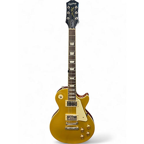 Used Epiphone Les Paul Standard Gold Solid Body Electric Guitar Gold