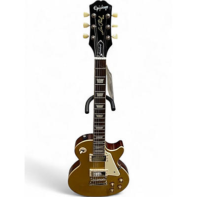 Used Epiphone Les Paul Standard Gold Top Solid Body Electric Guitar