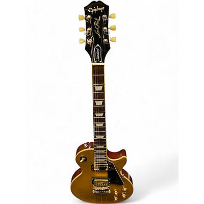 Used Epiphone Les Paul Standard Gold Top Solid Body Electric Guitar