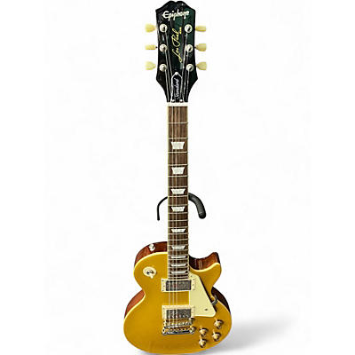 Used Epiphone Les Paul Standard Gold Top Solid Body Electric Guitar