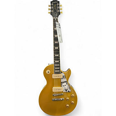 Used Epiphone Les Paul Standard Gold Top Solid Body Electric Guitar