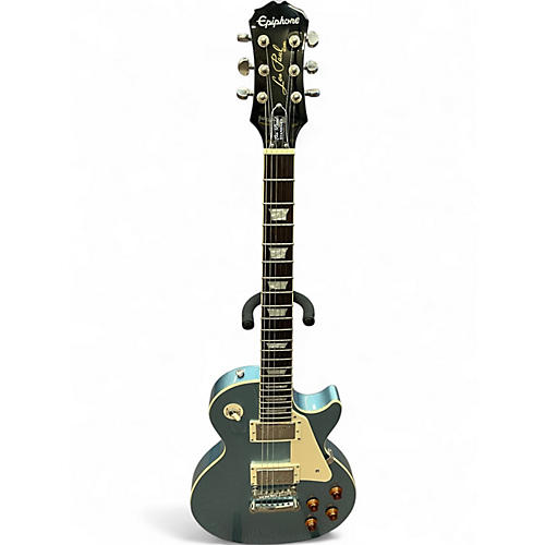 Used Epiphone Les Paul Standard Ice Blue Metallic Solid Body Electric Guitar Ice Blue Metallic