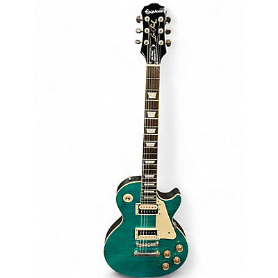 Used Epiphone Les Paul Standard Ocean Turquoise Solid Body Electric Guitar