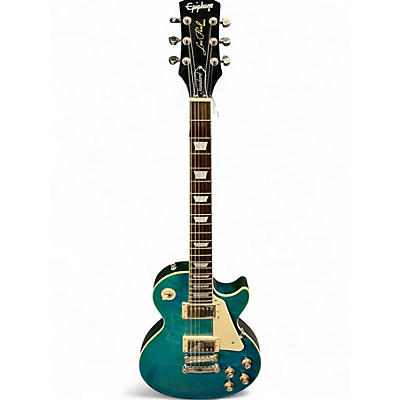 Used Epiphone Les Paul Standard Ocean Turquoise Solid Body Electric Guitar