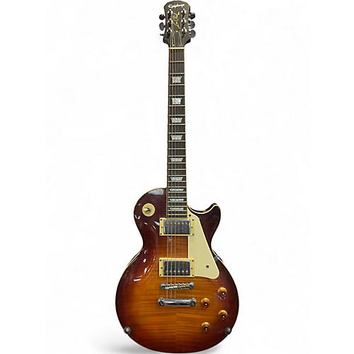 Used Epiphone Les Paul Standard Plus Factory Burst Solid Body Electric Guitar Factory Burst