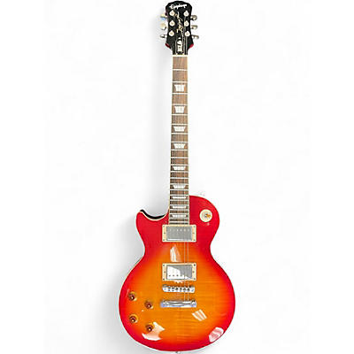 Used Epiphone Les Paul Standard Plus Left Handed HERTIAGE CHERRY Sunburst Electric Guitar