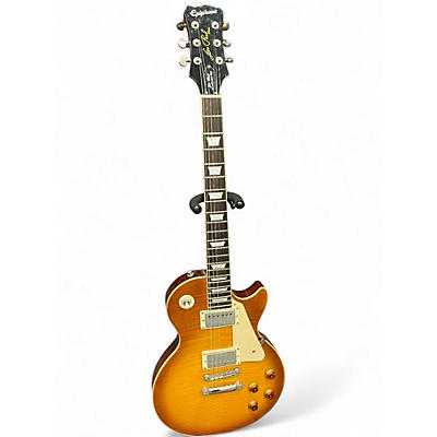 Used Epiphone Les Paul Standard Plus Pro Honey Burst Solid Body Electric Guitar