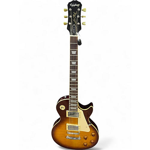 Used Epiphone Les Paul Standard Plus Top Tobacco Burst Solid Body Electric Guitar Tobacco Burst