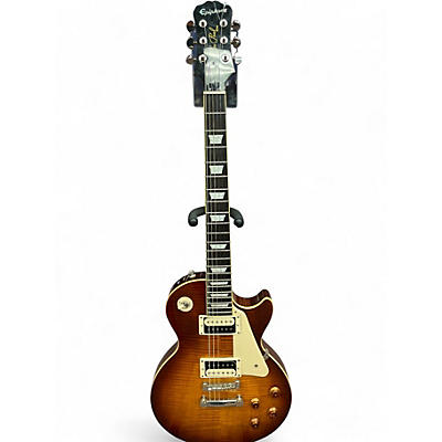 Used Epiphone Les Paul Standard Pro 2 Tone Sunburst Solid Body Electric Guitar