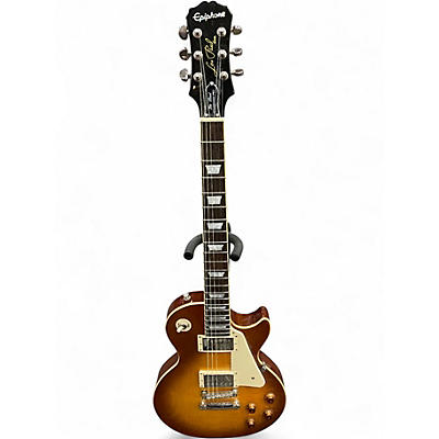 Used Epiphone Les Paul Standard Pro 2 Tone Sunburst Solid Body Electric Guitar