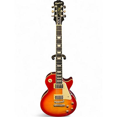 Used Epiphone Les Paul Standard Pro 2 Tone Sunburst Solid Body Electric Guitar