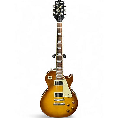 Used Epiphone Les Paul Standard Pro 2 Tone Sunburst Solid Body Electric Guitar