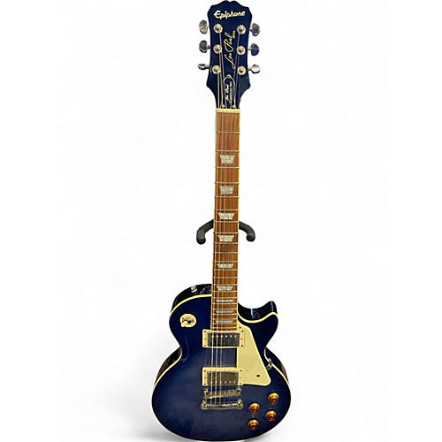 Used Epiphone Les Paul Standard Pro Blue Burst Solid Body Electric Guitar Blue Burst