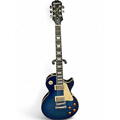 Used Epiphone Les Paul Standard Pro Blue Burst Solid Body Electric Guitar