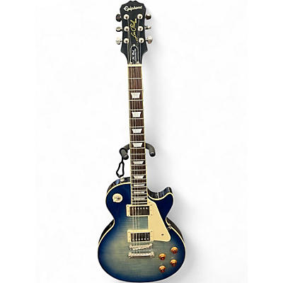 Used Epiphone Les Paul Standard Pro Blue Burst Solid Body Electric Guitar