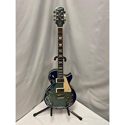 Epiphone Used Epiphone Les Paul Standard Pro Blue Solid Body Electric Guitar