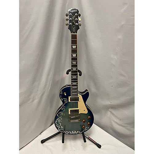 Epiphone Used Epiphone Les Paul Standard Pro Blue Solid Body Electric Guitar Blue