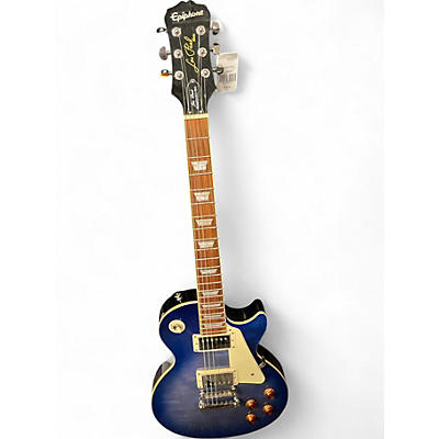 Used Epiphone Les Paul Standard Pro Blue Solid Body Electric Guitar