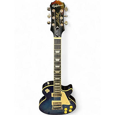 Used Epiphone Les Paul Standard Pro Blue Solid Body Electric Guitar
