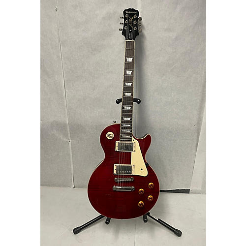 Used Epiphone Les Paul Standard Pro Cherry Solid Body Electric Guitar Cherry