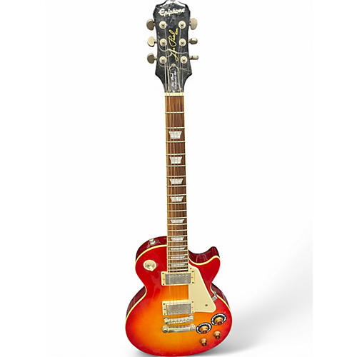 Used Epiphone Les Paul Standard Pro Cherry Sunburst Solid Body Electric Guitar Cherry Sunburst