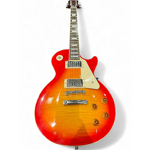 Used Epiphone Les Paul Standard Pro Cherry Sunburst Solid Body Electric Guitar Cherry Sunburst