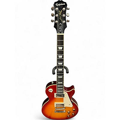 Used Epiphone Les Paul Standard Pro Cherry Sunburst Solid Body Electric Guitar