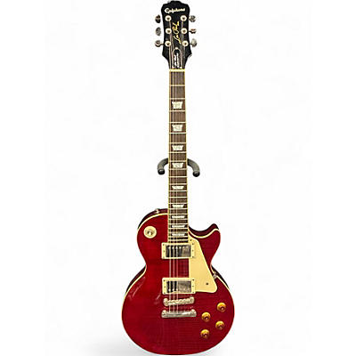 Used Epiphone Les Paul Standard Pro Crimson Red Burst Solid Body Electric Guitar