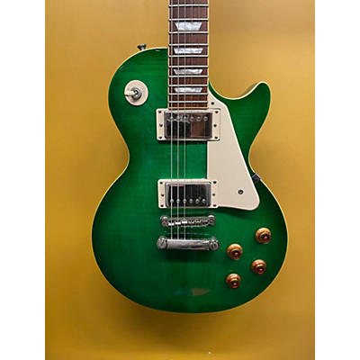 Epiphone Used Epiphone Les Paul Standard Pro GREEN FLAMED MAPLE Solid Body Electric Guitar