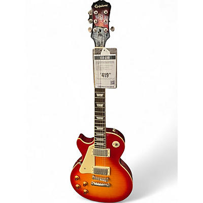 Used Epiphone Les Paul Standard Pro Left Handed 2 Tone Sunburst Electric Guitar