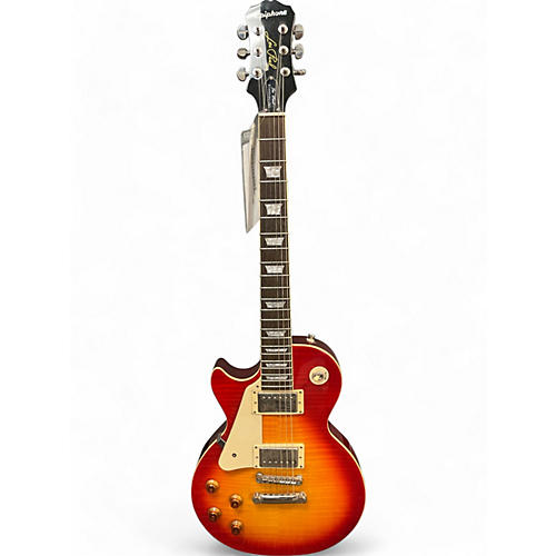 Epiphone Used Epiphone Les Paul Standard Pro Left Handed Cherry Sunburst Electric Guitar Cherry Sunburst