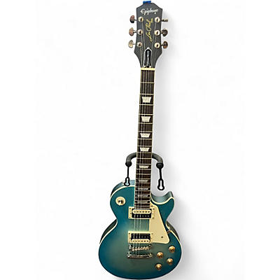 Used Epiphone Les Paul Standard Pro Trans Blue Solid Body Electric Guitar