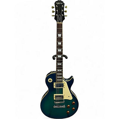 Used Epiphone Les Paul Standard Pro Trans Blue Solid Body Electric Guitar