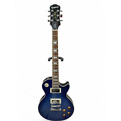 Used Epiphone Les Paul Standard Pro Trans Blue Solid Body Electric Guitar