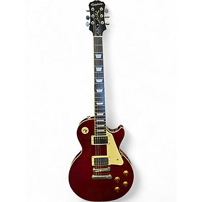 Used Epiphone Les Paul Standard Pro Trans Red Solid Body Electric Guitar