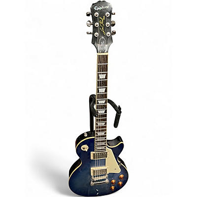 Used Epiphone Les Paul Standard Pro blue sunburst Solid Body Electric Guitar