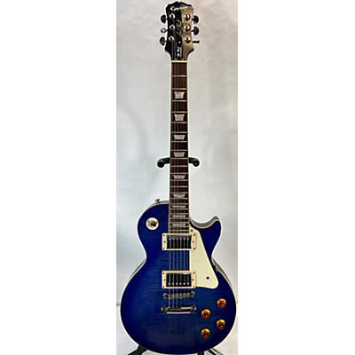 Epiphone Used Epiphone Les Paul Standard Sapphire Blue Trans Solid Body Electric Guitar