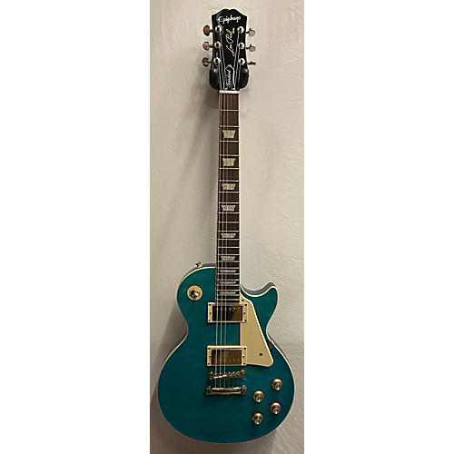 Epiphone Used Epiphone Les Paul Standard Trans Blue Solid Body Electric Guitar Trans Blue