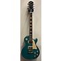 Used Epiphone Used Epiphone Les Paul Standard Trans Blue Solid Body Electric Guitar Trans Blue