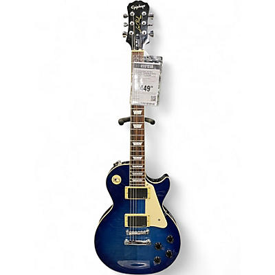 Used Epiphone Les Paul Standard Trans Blue Solid Body Electric Guitar