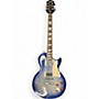 Used Epiphone Les Paul Standard Trans Blue Solid Body Electric Guitar Trans Blue