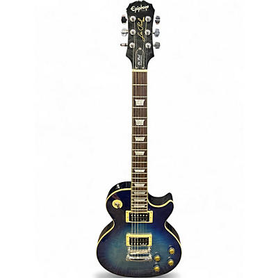 Used Epiphone Les Paul Standard Trans Blue Solid Body Electric Guitar